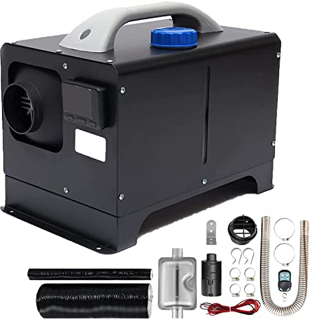Standheizung Diesel 8KW, Standheizung 12V Diesel, Diesel Heizung Mit LCD-Display, Luft Standhezung, Dieselheizung 1 Luftauslass, Standheizung für Auto RV Boote LKW Wohnmobil (Schwarz Dieselheizung)