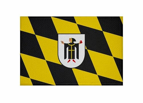 U24 Aufnäher München Raute mit Wappen Fahne Flagge Aufbügler Patch 9 x 6 cm