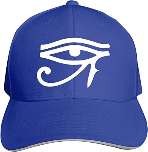 LOUJIN The Eye of Horus Ra Ägyptische Illuminati Hut Baseball Cap Ente Zunge Kappe Outdoor Cap Fashion Schwarz, Fotofarbe, One size
