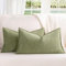 ZWJD Salbei Grün Kissenbezug 30x50 2er Set Chenille Kissenbezüge Sofakissen Kissenhüllen mit elegantem Design, weiche und luxuriöse dekorative Dekokissen für Couch, Bett und Heimdekoration