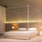 Beyeutao Betthimmel Rahmen 100x200cm Weiß Mückennetz Rahmen Moskitonetz Baldachin Rahmen Bed Canopy Frame Vier Poster Bettrahmen Vier Eckbett Betthimmel Rahmen Betthimmel Pole Schrauben Design.
