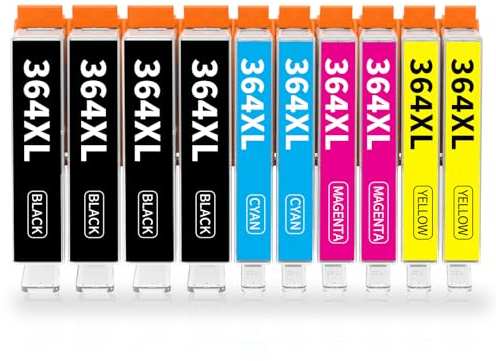 Hookink 10-Pack 364XL 364 XL Patrone Kompatibel für HP 364 XL Druckerpatronen für Photosmart 5520 druckerpatronen 5510 5515 5524 6510 6520 7510 7520 Deskjet 3070A 3520 Drucker