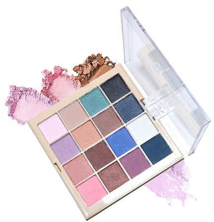 EnMart 16 Farben Solid Creme Gel Nagellack, Chrome Pulver Nägel, Metallic Nagelpuder, Spiegel und Shining Effekt Chrom Pigmente für Nagelkunst DIY Basteln Schminke Deko(01)