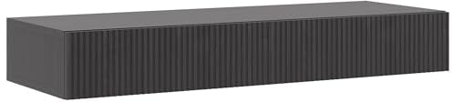 Selsey Schminktisch Makeup Tisch Frisiertisch Kosmetiktisch 110 cm Mit 2 Schubladen Hängend Portland Schwarz Nolie