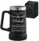 Maverton Boccale da birra personalizzato in acciaio inox - Tazza termica da camping 700ml - Bicchiere termico nero 6h caldo/10h freddo - Idee regalo campeggio - Regalo nonno compleanno - Regali uomo