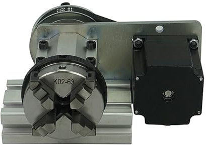 AMEHRU 4th Rotary axis A axis chuck with Center height 51mm for diy mini cnc milling machine