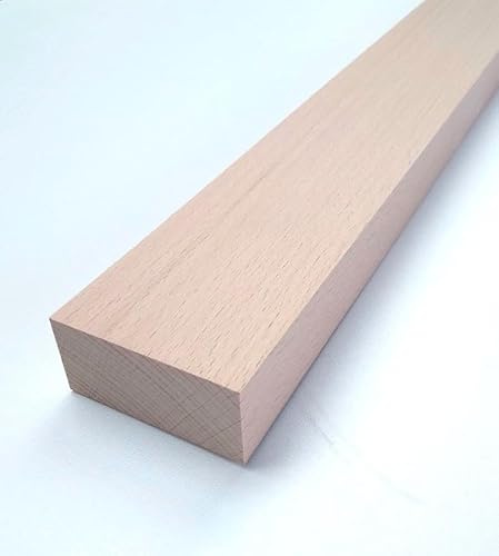 Martin Weddeling 1 Holzriegel 3cm stark.Leiste Kanthölzer Buche massiv. 7cm breit. Hobelware.100-1500mm lang. (60cm lang)