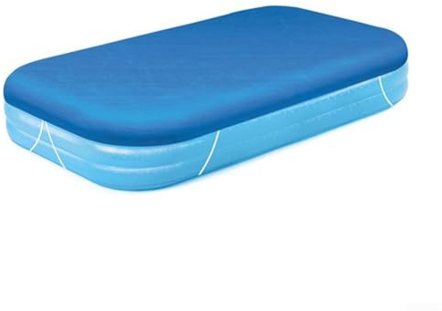 Bâche rectangulaire pour piscine familiale gonflable, très résistante pour la protection, bleu (305 x 183 cm)