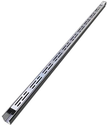 Wzmazingly Canaleta De Desagüe Exterior Estrecho, Empotrado Kit De Desagüe De Zanja De Acero Inoxidable Con Rejilla Extraíble, Para Balcones, Jardines, Patios, Aceras Y Calzadas(100x3.5x3cm)
