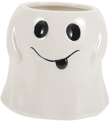 Kichvoe Maceta de Cerámica de Halloween con Diseño de para Suculentas Decoración para Interiores para Salones y Pasillos Maceta y Artística