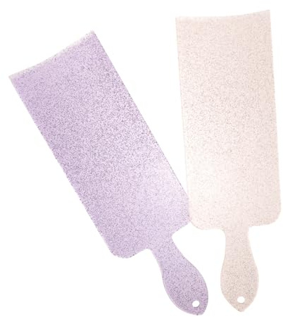 Hemobllo Palette De Coloration Capillaire Multifonction 2 Pièces Taille Standard Aluminium Argenté Rose Pâle Outils De Coiffure Professionnels Pour Salon Et Usage Maison