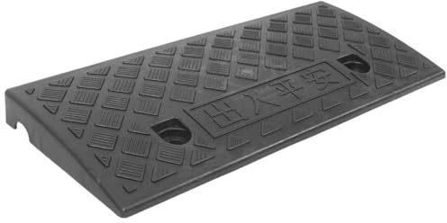 CIYODO Gummi Bordsteinrampe Rutschfestes Auffahrkeil für Motorrad und Auto Flexibel Abriebfest Outdoor Schwellenrampe mit Anti rutsch Oberfläche für Hauseingang und Ladedock
