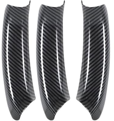 Rdtnvc for BMW X3 X4 F25 F26 2010-2017 RHD Inner Handle Cover Interior Door Handles Panel Pull Trim Interior Door Panel Handle(Carbon Fiber Style)