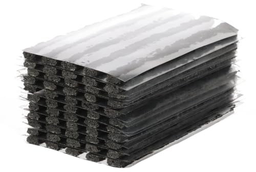 Romon 60 Pezzi Kit Riparazione Pneumatici Auto, Auto-adesive Ripara Gomme Auto – Kit Foratura Auto per Auto, Moto, Camper, Ripara Buchi da Chiodi E Viti (10x0,6cm)