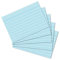 Herlitz 10836237 Karteikarte A7 liniert, blau, 100 Stück, 2