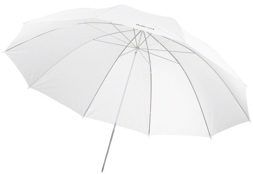 Walimex Pro Durchlichtschirm 140 cm weiß (für weiches und diffuses Licht)