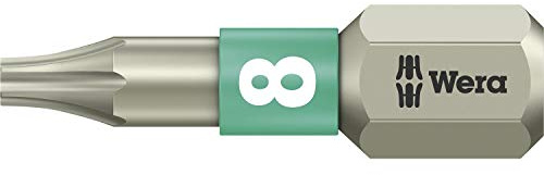 Wera 5071030001 3867/1 TS TORX Bits, Edelstahl TX 8x25
