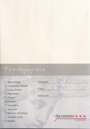 100 Blatt DIN A4 Transparentpapier 110g/m² exzellente Durchsicht, sehr gute Qualität