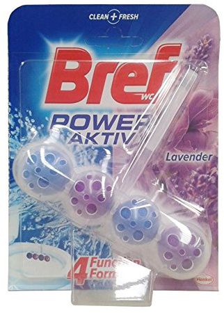10x Bref Power Aktiv [ Lavendel ] WC Power Activ WC-Hänger