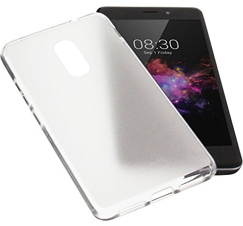 foto-kontor Tasche kompatibel mit TP-Link Neffos X1 Gummi Hülle TPU Schutz Handytasche transparent