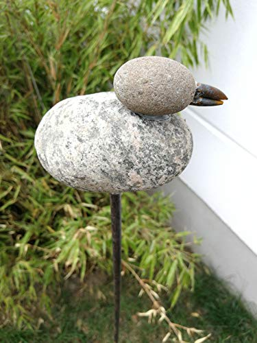 Zen Man Edelrost Gartenstecker Rost Gartenskulptur aus Stein Garten Figure Handarbeit H120*16 * 8cm 029415
