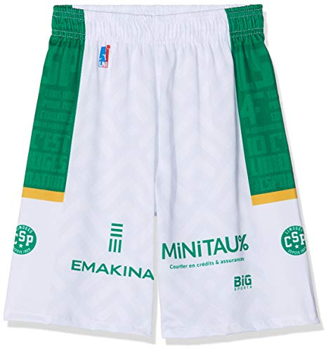 Limoges CSP Shorts offiziell 2018 – 2019 Basketball Kinder XX-Small weiß