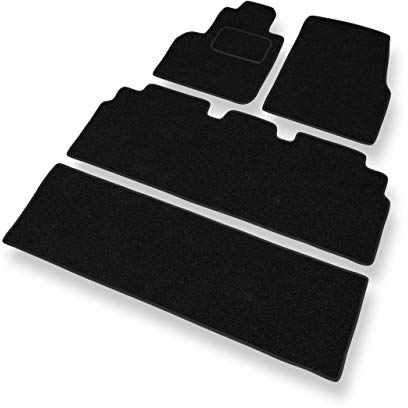 Mossa - Fußmatten Auto kompatibel mit Renault Espace IV (2002-2014) - schwarz Automatten Autoteppiche 1