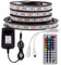 XUNATA 12V Tiras LED RGB 5050 SMD 300 LEDs Para TV Tira de Luces LED Kit Completo con control remoto de 44 teclas (No impermeable, 3m 180LEDs)