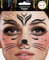 Gesichtstattoo - Glitzer Aufkleber Klebetattoos Temporäres Glitter Face Tattoo Motto Party Karneval Halloween (Katze)