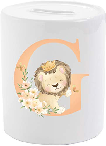 EZYshirt® Namenstasse personalisierte Kaffee-Tasse mit Namen und Buchstabe persönliche Geschenke Buchstabentasse Spardose | Kaffekasse