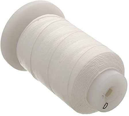 The Beadsmith Cordon en Soie Pure – Blanc, Taille D (0,305 mm/0,0120 po), 260 Verges (780 pi), Bobine de 1/2 Once