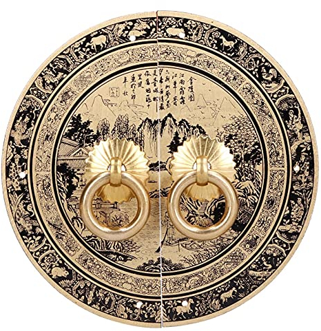 Antiker Griff - 11cm Vintage Chinesischer Stil Schubladengriff Chinesische Antike Möbel Messinggriff für Zuhause