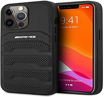 Mercedes-Benz Mercedes AMG iPhone 13/13 Pro Case Hardcase Echtleder schwarz, x