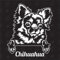 speedwerk-motorwear Chihuahua Version 2 - Sticker, Aufkleber, Hundeaufkleber, Autoaufkleber, Hund, Auto, Hunderassen, Mischling, Mix, Tiere, Haustier (AUCH MIT Wunschname MÖGLICH)