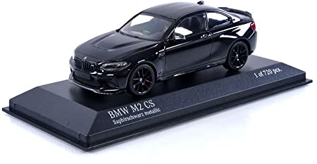 Minichamps 410021022 1:43 BMW M2 Cs-2020-Schwarz mit schwarzen Rädern Sammlerstück Miniaturauto