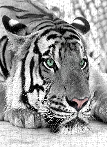 5000 Teile Puzzle Weißer Tiger Puzzle Holzspielzeug Geschenk Wohnkultur