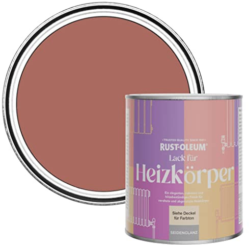 Rust-Oleum Red Heat Resistant Radiator Paint in Satin Finish - Salmon 750ml