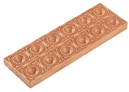 Hand-Carved Ravioli Mold Wooden Ravioli Maker Mould Ravioli Tray Haoideo Handmade Wood Ravioli Board Pasta Pierogi Press Tools Dumplings Mold Potsticker Meat Pie Pelmeni Maker