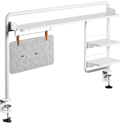 Schreibtischablage (zum Klemmen) für Schreibtische mit min. 120cm Breite, mit magnetischem Memoboard
