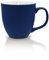 Mahlwerck Jumbotasse, große Kaffeetasse oder Teetasse aus Porzellan, Kaffee Mug mit matter Oberfläche, ca. 400 ml, royal blue