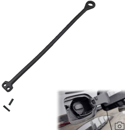 Kraftstoffdeckelband, Tankdeckel Gummiband, Auto Kraftstofftankdecke Linie, Tankdeckelleitung, Tankdeckel Linie, Kraftstoffkappe Gummihalterband mit 2 Clips, Passend für VW Audi Passat usw.