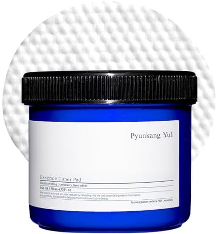 PYUNKANG YUL Essence Toner Pad mit Astragaluswurzel, Centella Asiatica und Ceramid – spendet Feuchtigkeit, nährt und entfernt abgestorbene Hautzellen. 70 Pads, 140 ml.