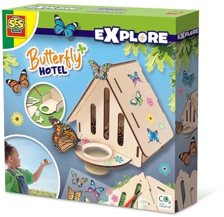 Hôtel de papillons - Jouet éducatif - SES CREATIVE - Construis et décore un hôtel a papillons.
