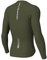 Lo.gas Radtrikot Herren Langarm, Rennrad Trikot Durchgehender Reißverschluss mit 3 Taschen, Olivgrün, L
