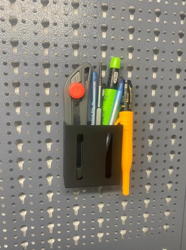 Generic Zollstock und Stifte Halterung für Küpper Lochwand und Eurolochwand (37,5 mm und 45 mm) - Schwarz - Halterung