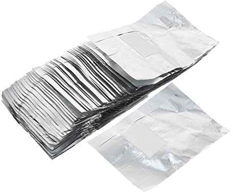 Healeved 600pièces Foils Pour Retrait De Vernis à Éliminateurs De Vernis Gel Pour Manucure Et Pédicure