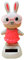 Luckxing Solar Spielzeuge Figuren, Solar Wackelfigur Auto Solar Wackelhase Mit Karotte Ostern Wackelfigur Innen Dekoration des Autos Solarbetriebene Swinging Für Auto Haus Büro Deko