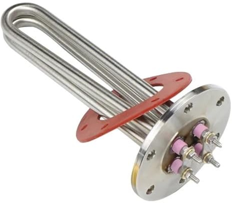 nmbhus Water Heater Stainless Steel Immersion Heating Element 115mm Flange Electric Boiler Heater 1KW/2KW (Size : 1KW L230MM)