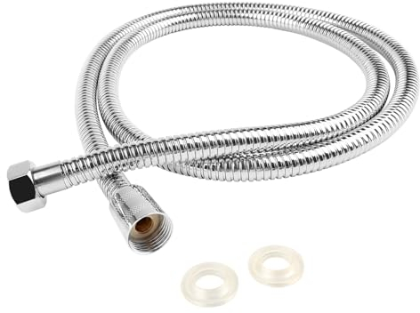 Shower Hoses, Stainless Steel Shower Pipe, Universal Replacement Hose with All Copper Connectors, 1.5M Flexible Shower Pipe Cable High Pressure Resistance, Leakproof and Anti-Kink, Standard Fitting
