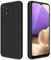 GiiYoon Hülle Kompatibel mit Samsung Galaxy A32 5G, Hochwertiges Liquid Silicone Case, Rundumschutz Handyhülle, Kratzfestes Weiches Mikrofaserfutter- Schwarz